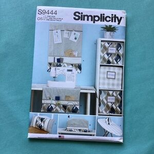 Simplicity S9444 Sewing Pattern Creative Space Decor Sewing Machine Cover Pillow